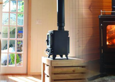 The Small Salamander Stove in a small space